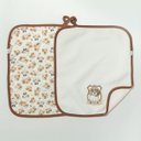 Ver imagem 3 de Kit 2 Babinhas Paninho de Boca Matelasse Doguinhos Bege -hug:bege