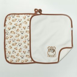 Kit 2 Babinhas Paninho de Boca Matelasse Doguinhos Bege -hug:bege - 3