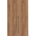 Ver imagem 3 de Multiuso / Sapateira 02 Portas Com Chave Canela Amadeirado Trinobel