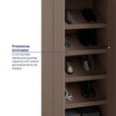 Ver imagem 7 de Sapateira Planejada 100% MDF 2 Portas Orion CabeCasa MadeiraOriginals Marrom