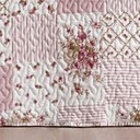 Ver imagem 4 de Colcha + Jogo de Cama Bouti Estampado King 06 Peças 100% Poliéster - Rosa Matura