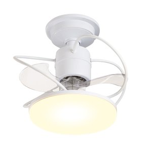 Ventilador de Teto Treviso Branco Elegance Led Contrl Remoto