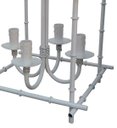 Ver imagem 3 de Lustre Modelo Japonês Provençal Decorativo para Salas, Festas e Casamentos - Branco