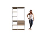 Ver imagem 4 de Guarda-Roupa Closet Easy 2 Peças 2 Gavetas Branco/Montana
