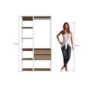 Ver imagem 3 de Guarda-Roupa Closet Easy 2 Peças 2 Gavetas Branco/Montana