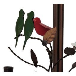 Lindo Lustre de Pássaros de Metal Decorativo para Varanda e Sacada - Colorido - 3