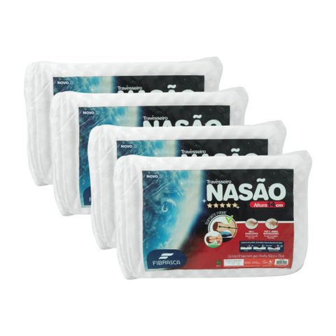 Kit Travesseiros Nasão 4 Unidades Branco