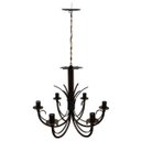Ver imagem 4 de Lustre Pendente De Metal Provençal Para Quarto de Casal Moderno - Verniz