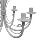 Ver imagem 4 de Lindo Lustre De Ferro Decorado Para Quarto De Casal e Solteiro Rustico - Branco