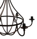 Ver imagem 5 de Lustre Grande Medieval de Metal para Iluminação Salão de Festas Rustico - Verniz