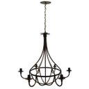 Ver imagem 4 de Lustre Grande Medieval de Metal para Iluminação Salão de Festas Rustico - Verniz
