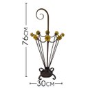 Ver imagem 2 de Porta Guarda-Chuva de Ferro Artesanal com Flores Coloridas para Varanda