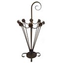 Ver imagem 1 de Porta Guarda Chuvas de Ferro Artesanal com Flores Decorativas para Sala Retrô