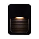 Ver imagem 1 de 3x Luminária Balizador Fit Slim Preto Ip65 LED 2W Para Parede Escada Muro Caixa 4x2 para Area