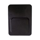 Ver imagem 3 de 5X Luminária Balizador Fit Slim Preto IP65 LED 2W para Parede Escada Muro Caixa 4x2 para Area
