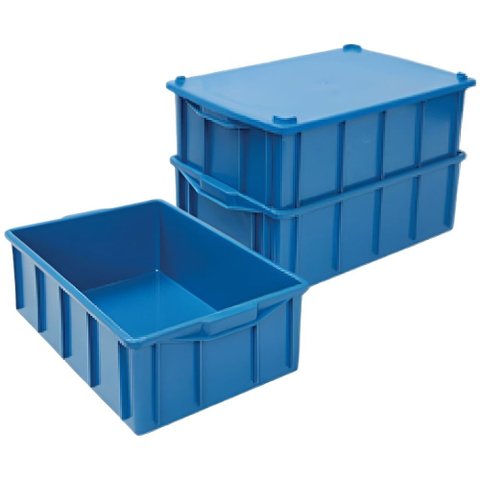 Caixa Plástica Azul 21x39x62cm - 901011200203 - Marfinite Caixa Plast.azul 21x39x62 Mod.1013 Marfi -
