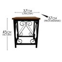 Ver imagem 2 de Banquinho De Metal Decorativo Para Decoração Externa de Jardim - Preto