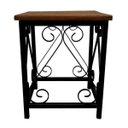 Ver imagem 1 de Banquinho De Metal Decorativo Para Decoração Externa de Jardim - Preto