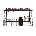 Ver imagem 5 de Paneleiro Decorativo Para Cozinha Colonial Artesanato em Ferro - Laranja