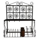 Ver imagem 3 de Paneleiro Decorativo Para Cozinha Colonial Artesanato em Ferro - Branco
