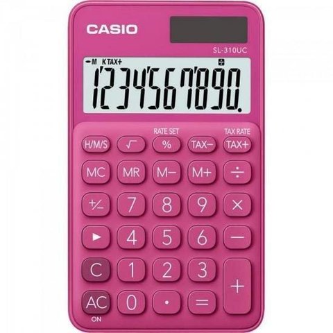 Calculadora de Bolso 10 Digitos SL-310UC-RD Rosa Casio