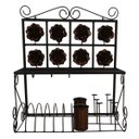 Ver imagem 3 de Paneleiro Decorativo Para Cozinha Colonial Artesanato em Ferro - Verniz