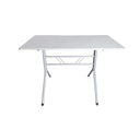 Ver imagem 5 de Jogo Mesa 120x70 para Restaurante Comércio com 4 Cadeiras Iso Verde Base Branca Ecomhome