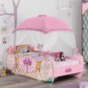 Ver imagem 2 de Cama Infantil Princesas Disney Star com Dossel Pura Magia