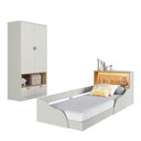 Ver imagem 3 de Quarto Infantil com Cama de Solteiro Montessoriana com Led e