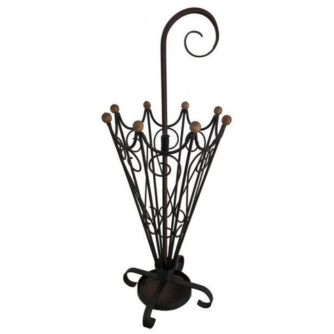 Porta Guarda Chuva Artesanal em Ferro Ambiente Rústico