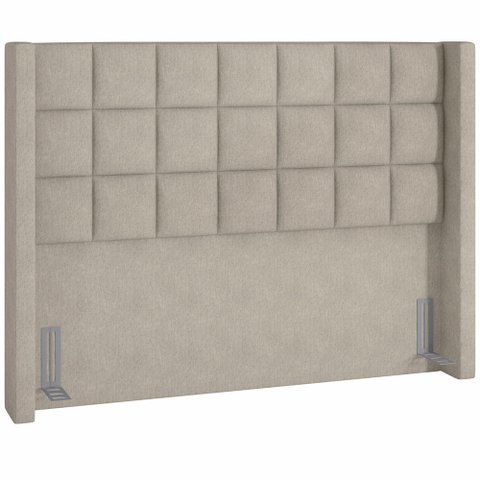 Cabeceira Cama Box King 195 Cm P05 Paris Linho Bege Escuro - Lyam Decor