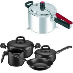 Panelas 4 pçs Panex Day By Day e Panela de pressão 4,5L Clock - 1