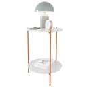 Ver imagem 2 de Mesa de Apoio Lateral Morada Off White/bronze
