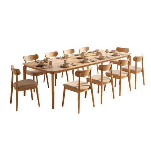 Mesa de Jantar Andaluz com 10 Cadeiras Haras Cinamomo 270cm