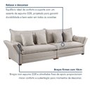 Ver imagem 5 de Sofá 4 Lugares 4 Almofadas Copenhague Estofados Martins 