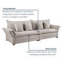 Ver imagem 4 de Sofá 4 Lugares 4 Almofadas Copenhague Estofados Martins 