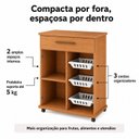 Ver imagem 7 de Balcão Fruteira para Cozinha 1 Porta 1 Gaveta 3 Cestos Goiânia Espresso Móveis