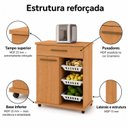 Ver imagem 6 de Balcão Fruteira para Cozinha 1 Porta 1 Gaveta 3 Cestos Goiânia Espresso Móveis