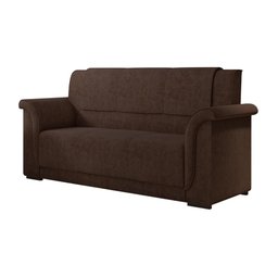 Sofá 2 e 3 Lugares Itália Marrom Suede - 4
