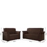 Sofá 2 e 3 Lugares Itália Marrom Suede - 5