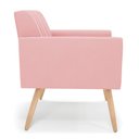Ver imagem 4 de Kit 2 Poltronas Viena Gomada Suede Pés Palito Natural - D’Rossi Rose