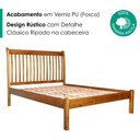 Ver imagem 4 de Cama Casal Madeira Macica Nali 149 cm Ripado Mogno Mell Nath