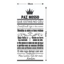 Ver imagem 2 de Adesivo de Parede Decorativo Frase Oração Pai Nosso Coroa