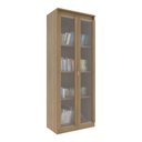 Ver imagem 2 de Armário Multiuso Lavanderia 2 Portas com Vidro 60cm Multimóveis Cr30051 Amêndoa