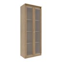 Ver imagem 4 de Armário Multiuso Lavanderia 2 Portas com Vidro 60cm Multimóveis Cr30051 Amêndoa
