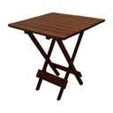 Ver imagem 4 de Kit Com 2 Jogos De Mesa Dobravel 70X70 Com 4 Cadeiras Imbuia Polipropileno Branc Marrom