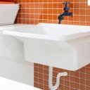 Ver mais imagens de Tanque de Plástico 22l para Lavanderia Branco + Sifão Universal Sanfonado + Fita Veda Rosca + Tornei