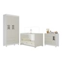 Ver imagem 2 de Quarto de Bebê Completo com Berço Americano 3 em 1 Fofura Multimóveis Mp4653 Branco/off White