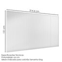 Ver imagem 5 de Cabeceira Painel Florença King para Parede em MDF-MDP Branco Casa D Móveis