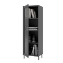 Ver imagem 2 de Estante Cristaleira 1 Porta de Vidro 3 Prateleiras 46,5cm Refresh Brv Móveis